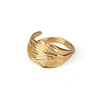 CHUPI I Can Fly Tiny Swan Feather Ring In Gold