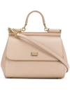 Dolce & Gabbana Sicily Shoulder Bag In Neutrals