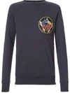 BALMAIN LOGO PATCH SWEATSHIRT,W7H6102J928B12187613