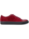 LANVIN LANVIN TOE-CAPPED trainers - RED,FMSKDBB1ANAMP1612183794