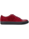 LANVIN LANVIN TOE-CAPPED SNEAKERS - RED,FMSKDBB1ANAMP1612183794