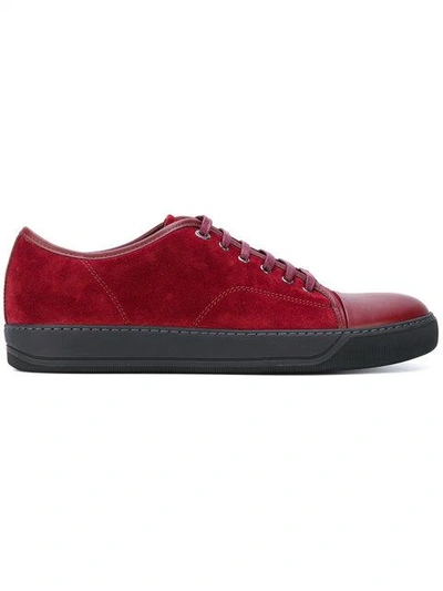Lanvin Toe-capped Trainers - Red