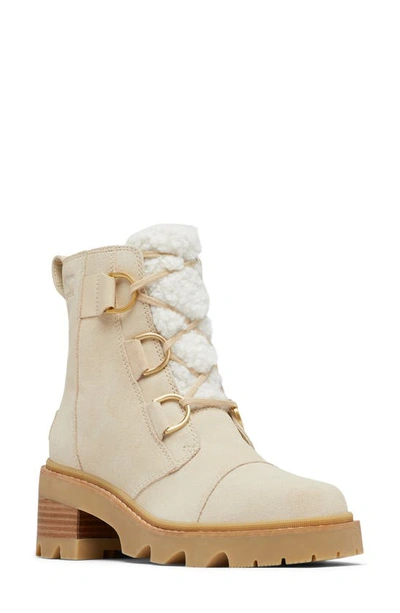 Sorel Joan Now Lace Cozy In Bleached Ceramic,gum