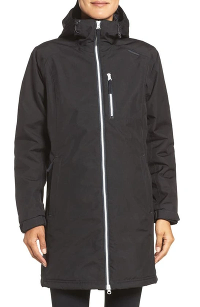 Helly Hansen Belfast Long Waterproof Winter Rain Jacket In Black