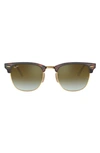 Ray Ban Clubmaster Square-frame Sunglasses In Green Flash