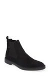 Hugo Boss Calev Suede Chelsea Boots In Chocolate Brown