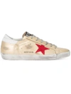 GOLDEN GOOSE GOLD SUPERSTAR LEATHER SNEAKERS,G32WS590C3912183895