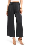 Ramy Brook Joss Cropped Wide Leg Pant In Black