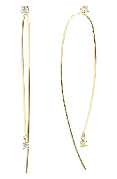 Lana Women's 14k Yellow Gold & 0.2 Tcw Diamond Wire Hoop Earrings