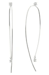 LANA DIAMOND WIRE HOOP EARRINGS