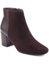 Easy Spirit Tamara Womens Leather Zip-up Ankle Boots In Red