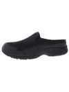 Easy Spirit Traveltime Womens Contrast Trim Casual Shoes In Black Leather
