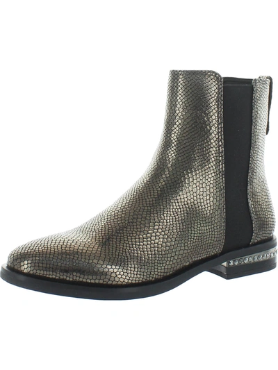 Sarto Franco Sarto Racine Womens Leather Embellished Ankle Boots In Grey