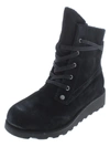 Bearpaw Krista Womens Padded Insole Wedge Ankle Boots In Black