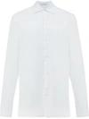 Delada Detachable Cuff Sleeve Shirt In White