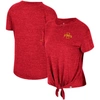 Colosseum Cardinal Iowa State Cyclones Finalists Tie-front T-shirt In Cardinal