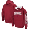 Colosseum Youth   Cardinal Arkansas Razorbacks 2-hit Pullover Hoodie In Cardinal