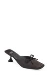 Jeffrey Campbell Ensue Mule In Black Satin