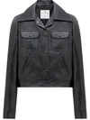 Courrèges Long-sleeve Biker Jacket In Black
