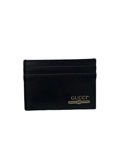 Gucci Smooth Black Card Holder