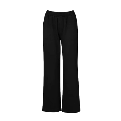 Marei 1998 Marigold Eco Tencel Relaxed Fit Pants In Jet Black Color