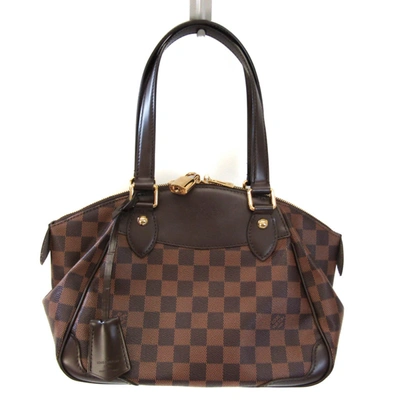 Pre-owned Louis Vuitton Verona Brown Canvas Shopper Bag ()