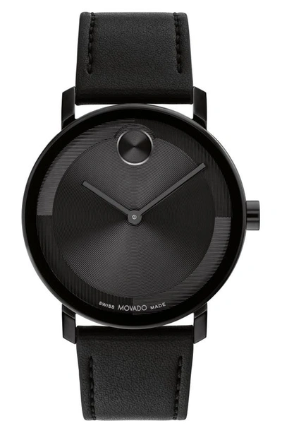 Movado Men's Bold Evolution 2.0 Swiss Quartz Ionic Plated Black Steel Watch 40mm