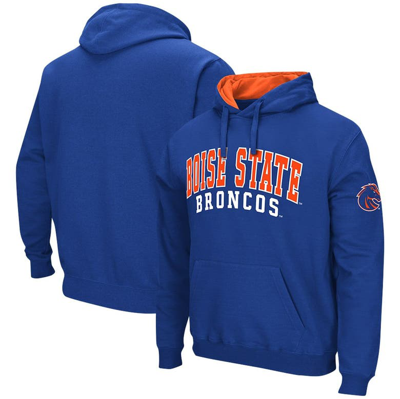 Colosseum Royal Boise State Broncos Double Arch Pullover Hoodie
