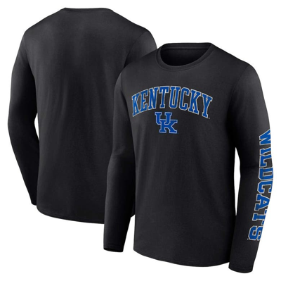 Fanatics Branded Black Kentucky Wildcats Distressed Arch Over Logo Long Sleeve T-shirt