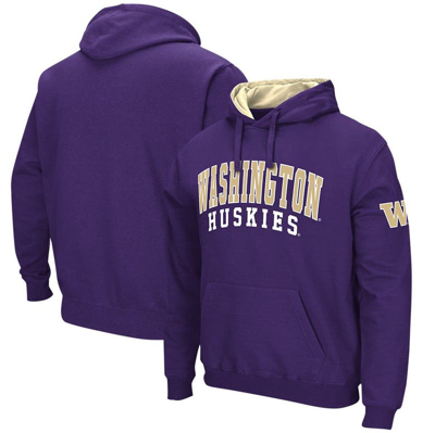 Colosseum Purple Washington Huskies Double Arch Pullover Hoodie