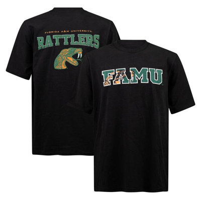Fisll Men's  Black Florida A&m Rattlers Applique T-shirt