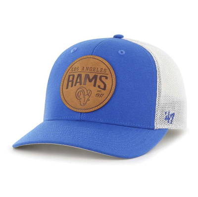 47 ' Blue Los Angeles Rams Leather Head Flex Hat