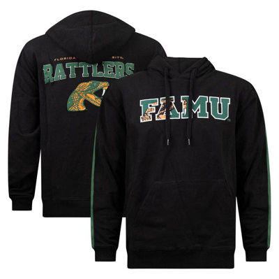 Fisll Black Florida A&m Rattlers Oversized Stripes Pullover Hoodie