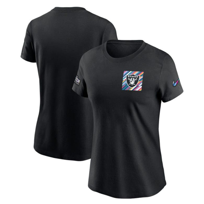 Nike Las Vegas Raiders Crucial Catch Sideline  Women's Nfl T-shirt In Black