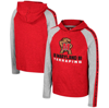 COLOSSEUM YOUTH COLOSSEUM RED MARYLAND TERRAPINS NED RAGLAN LONG SLEEVE HOODED T-SHIRT