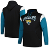 Profile Men's  Black Jacksonville Jaguars Big And Tall Trench Battle Pullover Hoodie In Black