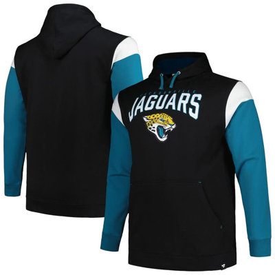Profile Men's  Black Jacksonville Jaguars Big And Tall Trench Battle Pullover Hoodie