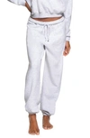 Skims Classic Cotton Blend Drawstring Joggers In Light Heather Gray