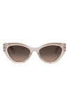 Dior Signature B7i Cat Eye Sunglasses, 52mm In Pink/brown Gradient