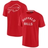 FANATICS SIGNATURE UNISEX FANATICS SIGNATURE RED BUFFALO BILLS ELEMENTS SUPER SOFT SHORT SLEEVE T-SHIRT