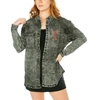 Gameday Couture Charcoal Texas Longhorns Multi-hit Tri-blend Oversized Button-up Denim Jacket In Charcoal