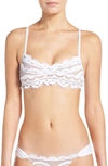 Pilyq Scalloped Lace Bikini Top In Water Lily
