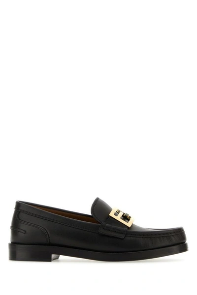 Fendi Baguette Loafers In Black