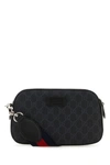 GUCCI GUCCI MAN GG SUPREME FABRIC AND LEATHER GG SHOULDER BAG