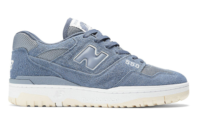 Pre-owned New Balance 550 Suede Arctic Grey In Arctic Grey/vintage Indigo/macadamia Nut