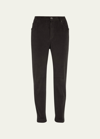 Brunello Cucinelli Casual Cotton Corduroy Equestrian Pants In C2126 Charco
