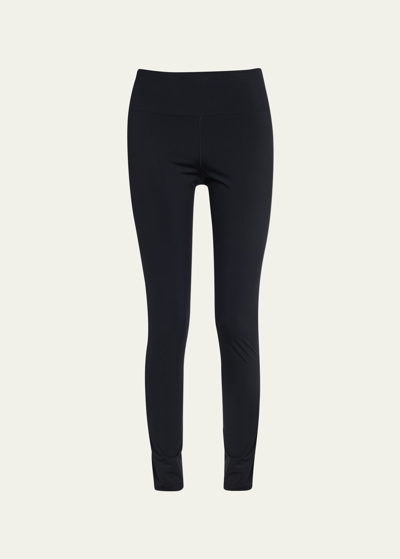 The Row Speedy Stretch-jersey Leggings In Black