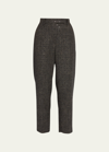 BRUNELLO CUCINELLI WOOL MELANGE SEQUINED TROUSERS