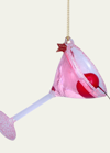 Vondels Cosmopolitan Cocktail Ornament In Pink