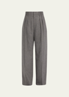 MARIA MCMANUS DOUBLE PLEAT FRONT WOOL CASHMERE TROUSERS